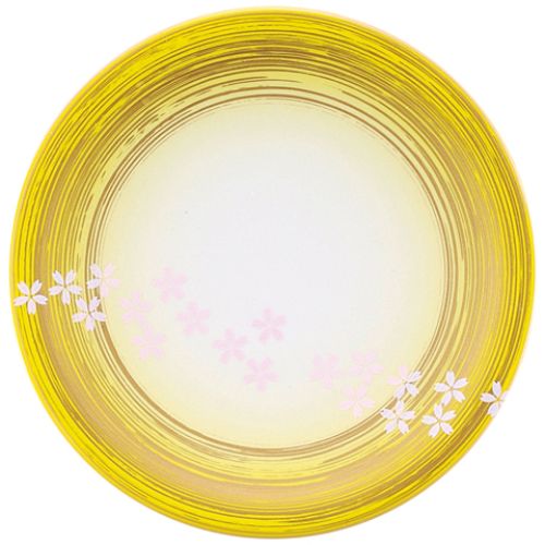 A150寿司皿黄ぼかし流水桜/業務...