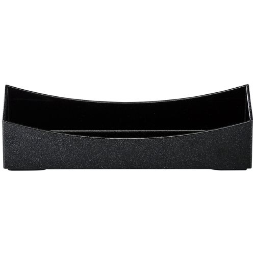 夢枕長手盛箱用中親アーチ型内外黒銀パール/業務用/新品/小物送料対象商品