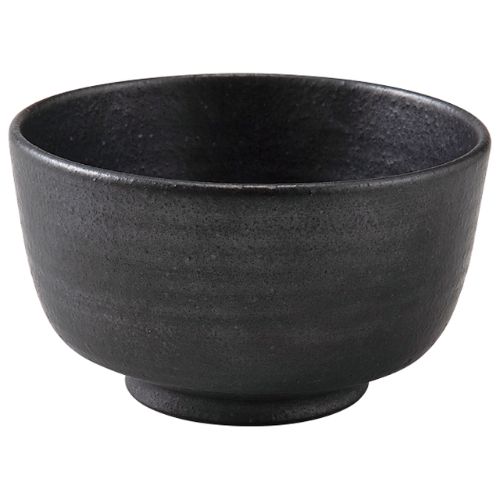 越前焼筒抹茶碗 黒/業務用/新品/小物送料対象商品