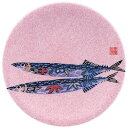 A150寿司皿ピンクパール千代紙サン