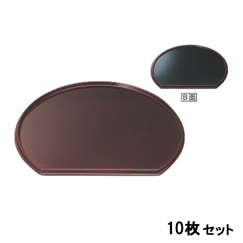 【10セット】新半月両面盆溜毘沙門天/黒天朱尺5 /業務用/新品/送料無料