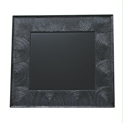 お盆 懐石炉縁盆絞り漆刻黒渦尺1 /業務用/新品/小物送料対象商品