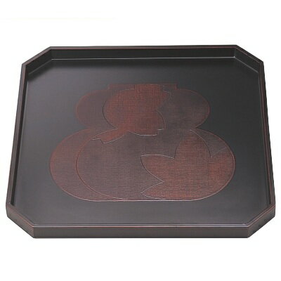 お盆 木製隅切盆瓢春秋曙塗7.5寸 /業務用/新品/小物送料対象商品