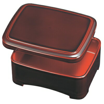 丼重 胴張丼重溜内朱本漆塗 幅169 奥行137 高さ65 親サイズ:149×115×40/業務用/新品/小物送料対象商品/..