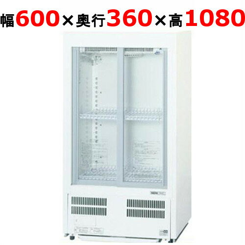 業務用/新品/パナソニック スライド扉 超薄型壁ピタタイプ 冷蔵ショーケース82L SMR-M48SNC 幅600×奥行360×高さ1080mm/送料無料