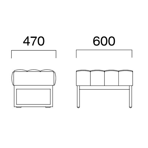 業務用椅子 CRES(クレス) スツール スティロS 幅600×奥行470×高さ400(mm) /業務用/新品/送料無料