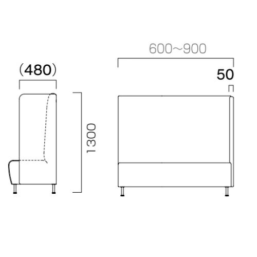 業務用椅子 CRES(クレス) マルトルOM-1-C 幅600～900×奥行620×高さ1300(mm) シート高430(mm) /業務用/新品/送料無料