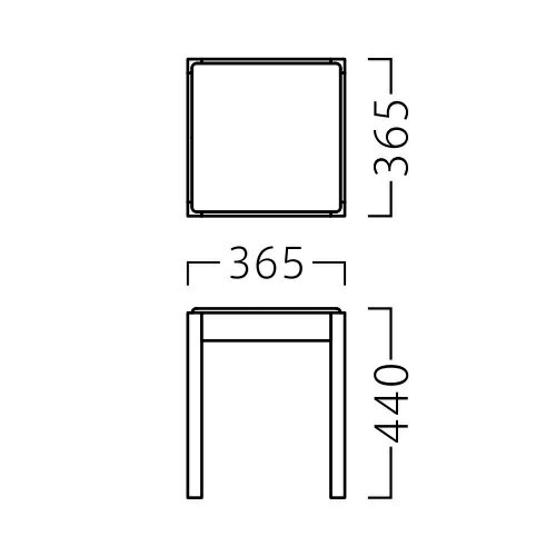 業務用椅子【テトスツールBL Aランク】 プロシード 幅365×奥行365×高さ440(mm)【業務用】【新品】【送料無料】