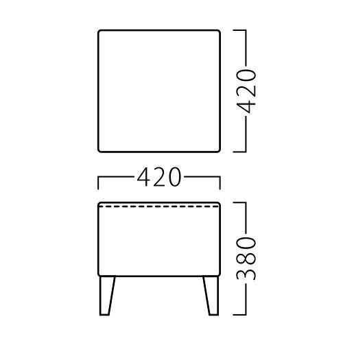 業務用椅子【クラムスツールBR Aランク】 プロシード 幅420×奥行420×高さ380(mm)【業務用】【新品】【送料無料】 [2]