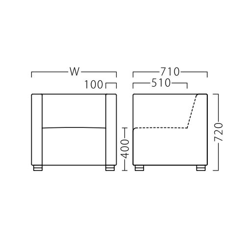 業務用椅子 プロシード(丸二金属) ラズールA-NA W1210～1500 肘付 脚部木製(NA) 張地Aランク /業務用/新品/送料無料 [2]