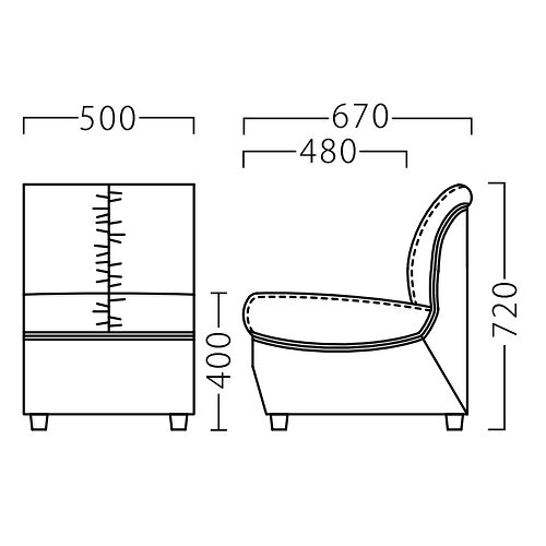業務用椅子【ウィリー W500 Aランク】 プロシード 幅500×奥行670×高さ720(mm)【業務用】【新品】【送料無料】 [2]