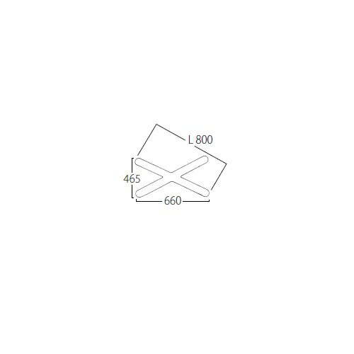プロシード（丸二金属） テーブル脚 TABLE LEG Xベース XL-B(BL)-A ポールφ76 受座...