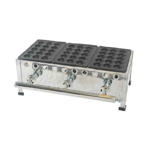 【たこ焼き器 15穴/鉄鋳物 4連】 【業務用】【新品】【送料無料】【保証なし】