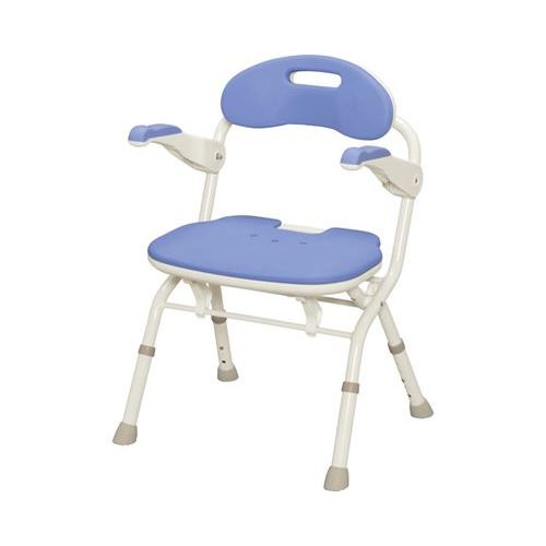 安寿 折りたたみシャワーベンチ FS/【536-051 ブルー】×1組/業務用/新品/送料無料