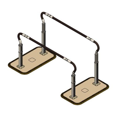 歩行サポート手すりスムーディ 標準タイプ/【XPN-L80602 両手すり】×1組/業務用/新品/送料無料