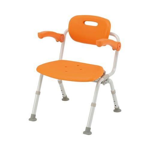 シャワーチェア[ユクリア]ワイドSPおりたたみN/【PN-L41622D オレンジ】×1組/業務用/新品/送料無料