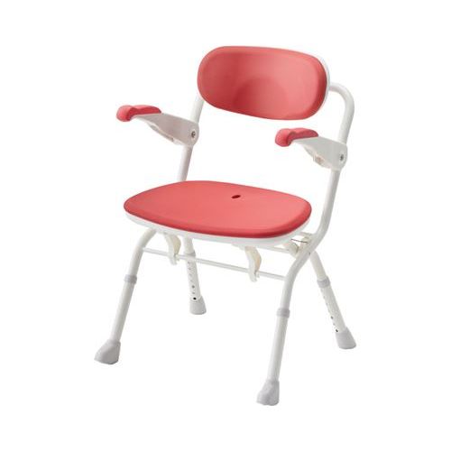 安寿 楽らく開閉シャワーベンチ S/【536-080 レッド】×1組/業務用/新品/送料無料