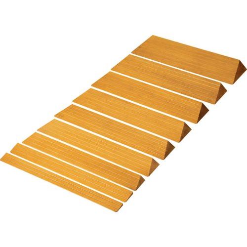 木製 滑りにくいスロープ 長さ80×奥行14.5×高さ3.9cm/【S-39 ダーク】×1組/業務用/新品/小物送料対象商品