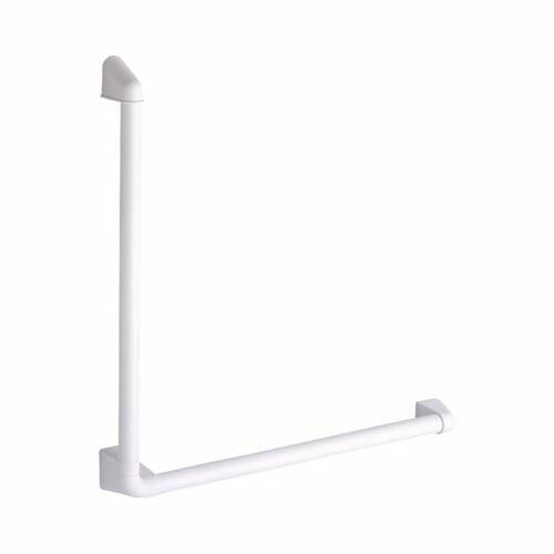 ソフトハンド Vタイプ L型(抗菌仕様) φ34 長さ70×60cm/【P-34V L-7060 ホワイト】×1組/業務用/新品/送料無料