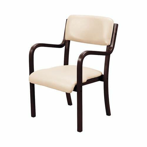 木製スタッキングチェア 木部チョコブラウン/【CUFC4-CBIV アイボリー】×1組/業務用/新品/送料無料