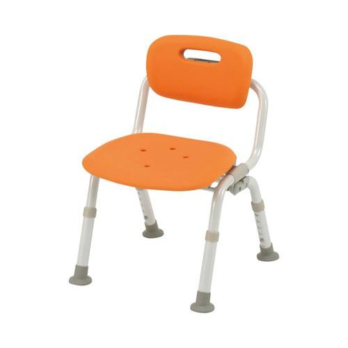 シャワーチェア[ユクリア]コンパクトおりたたみN/【PN-L40721D オレンジ】×1組/業務用/新品/送料無料