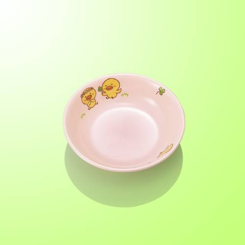 子供食器 10cm丸深皿 ひよこぐみピンク/業務用/新品/小物送料対象商品