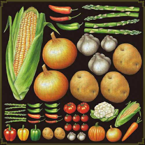 デコレーションシール ミドル ベジタブル1 のぼり屋工房 4883/業務用/新品 /テンポス