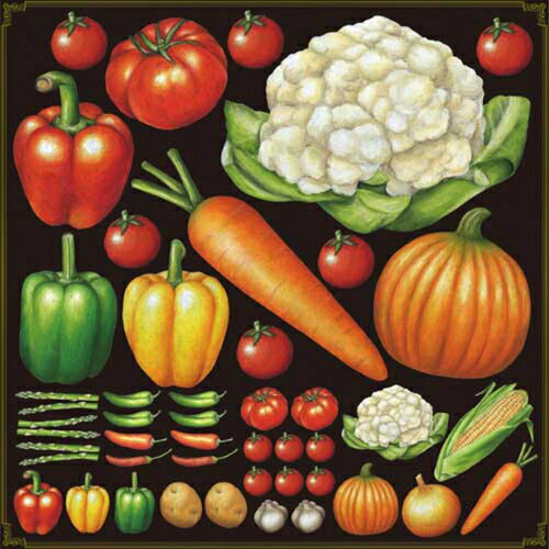 デコレーションシール ミドル ベジタブル2 のぼり屋工房 4884/業務用/新品 /テンポス