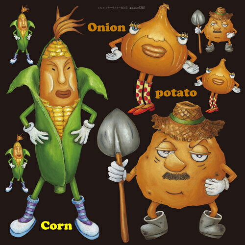 デコレーションシール スタンダード キャラクターMN(5) のぼり屋工房 6281/業務用/新品 /テンポス