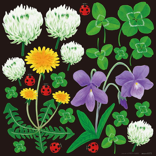 デコレーションシール スタンダード フラワーAA(4) のぼり屋工房 6372/業務用/新品 /テンポス