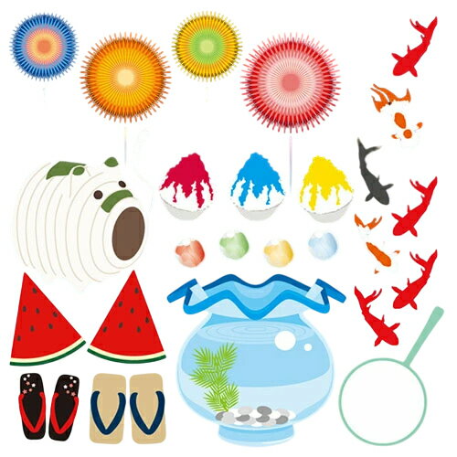 デコレーションシール 夏金魚 のぼり屋工房 6821/業務用/新品 /テンポス