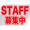ウィンドウシール 片面 STAFF募集中 のぼり屋工房 6870/業務用/新品 /テンポス