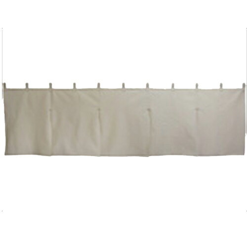 5巾のれん(暖簾)(共チチタイプ)・生成天竺「生成天竺」(無地) のぼり屋工房 2459 幅1750mm×高さ500mm/業務用/新品/小物送料対象商品