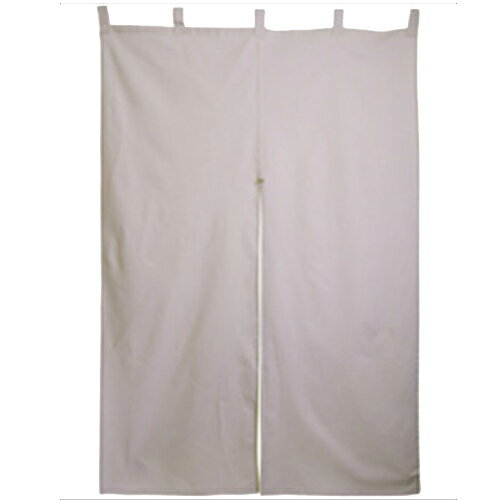 半間のれん(暖簾)(共チチタイプ)・生成天竺「生成天竺」(無地) のぼり屋工房 2465 幅850mm×高さ1200mm/..