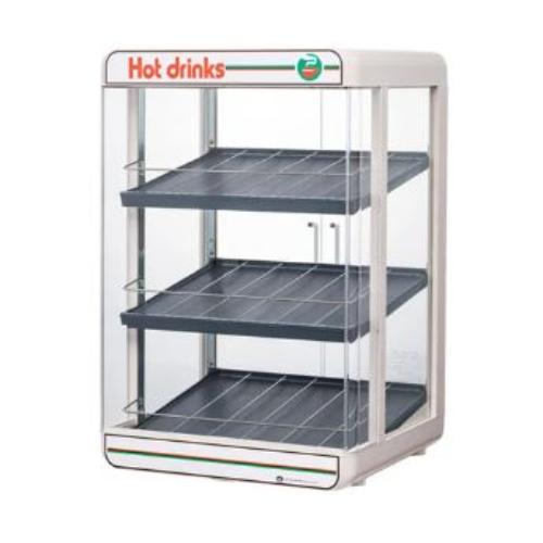 PW90FOP-S3【日本ヒーター】卓上飲料ウォーマー (先入れ先出し販売対応) 幅468×奥行425×高さ704(mm) /業務用/新品/送料無料