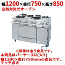 【業務用/新品】【タニコー】ガスレンジ 3口【アルファーシリーズ】TGRM-1230A 幅1200×奥行750×高さ850mm【送料無料】