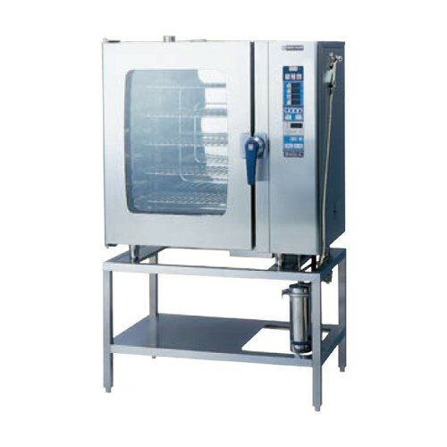 SCOS-1010RL-L(R) 【ニチワ電機】電気スチームコンベクションオーブン 架台付 幅1035×奥行655×高さ1655..