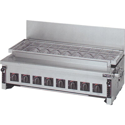 【業務用/新品】【マルゼン】ガス下火式焼物器 炭焼き 赤外線バーナータイプ 汎用型 MGKS-308 幅930×奥..