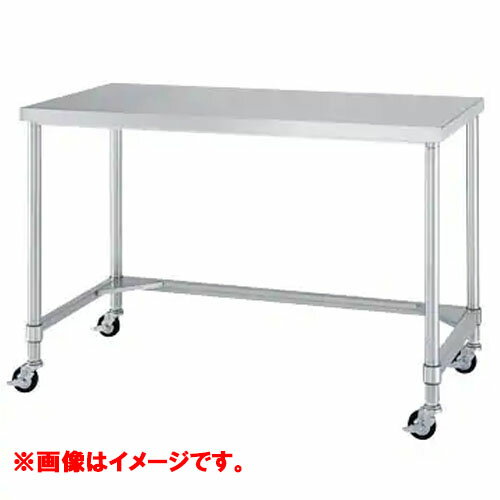 型式：WTC-12060-U75【シンコー】三方枠仕様　キャスター付作業台　キャスター径:75φ　奥行：600mm【送料無料】