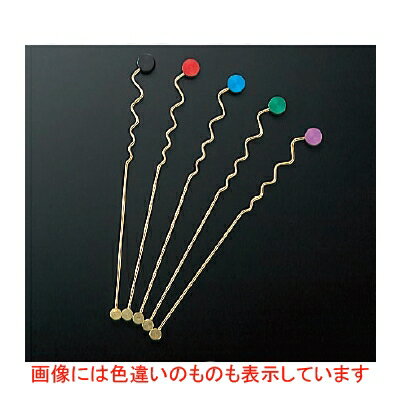 マドラー カプリ 金 18-8 ブラック/プロ用/新品/小物送料対象商品/テンポス