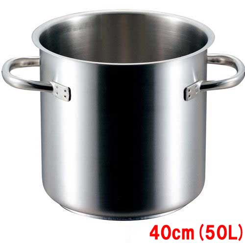 ステンレス寸胴鍋 パデルノ 1001 (蓋無) 40cm /業務用/新品/送料無料/テンポス