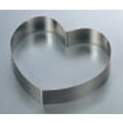 ケーキリングハート型 18-8 アルゴン溶接 直径180mm・高さ40mm/業務用/新品/小物送料対象商品