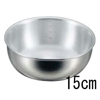 EBM プロシェフ 2PLY IH ヤットコ鍋 (目盛付) 15cm/プロ用/新品 /小物送料対象商品