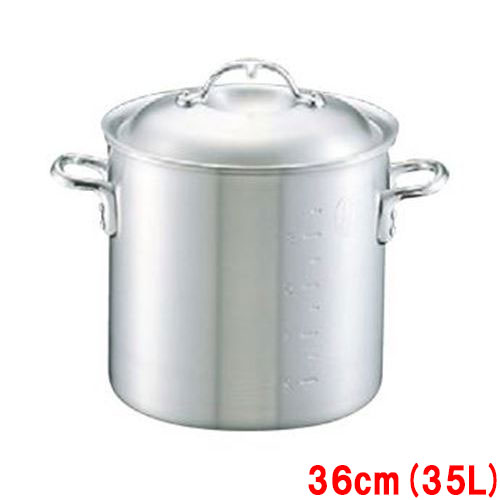 アルミ キング 寸胴鍋 (目盛付) 36cm 【業務用】【送料無料】【プロ用】 /テンポス