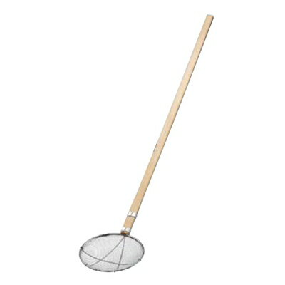 EBM ステンレス 木柄丸型 給食用 スクイ網 24cm 14メッシュ/業務用/新品/小物送料対象商品/テンポス