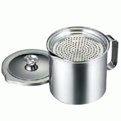 18-0 二重アミ式オイルポット 1.2L/プロ用/新品 /小物送料対象商品