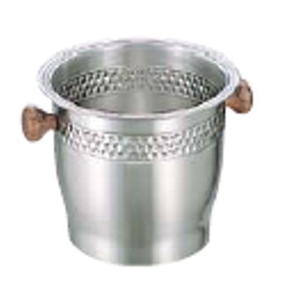 UK 18-8 木柄 ワインクーラー/プロ用/新品/小物送料対象商品