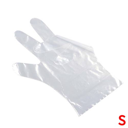 サクラメン手袋(エンボスなし) スタンダード手袋 ポリ透明(100枚入) S/プロ用/新品 /小物送料対象商品(3.0)