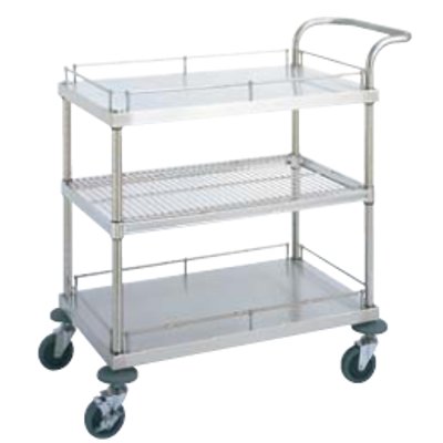 商品情報この商品は組立式です。お客様で組立作業が必要になります。商品番号：6373000商品名：サービスワゴン W11型 W11A-P6109メーカー：EBMサイズ/内容量/重量：910×610×960その他：※直径100ゴムキャスター4輪自在(2輪ストッパー付)耐荷重：200kg※ガードの高さ：H50スチール仕様 配送料についてこの商品は、全国配送料金無料にてお届け致します。※北海道・沖縄・離島や一部地域では追加配送料が発生致します。【ご注意】画面上の色はブラウザやご使用のパソコンの設定により実物と異なる場合があります。