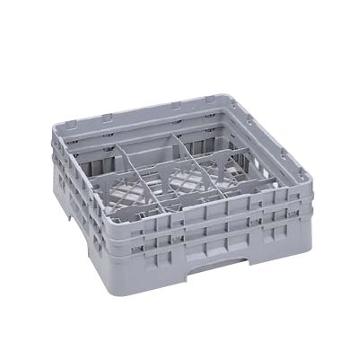 9G1034 カムラック グラスラック 9仕切 ソフトグレー 【業務用】【小物送料対象商品】